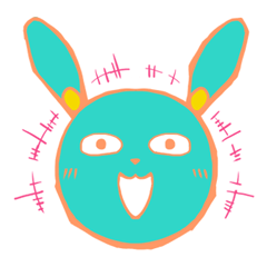 [LINEスタンプ] リアクションうさぎ