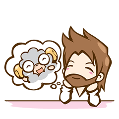 [LINEスタンプ] Little Lamb ＆ the Shepherd 1