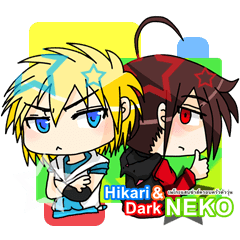 [LINEスタンプ] Hikari ＆ Dark NEKO