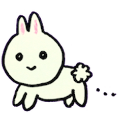 [LINEスタンプ] ふんうさぎ