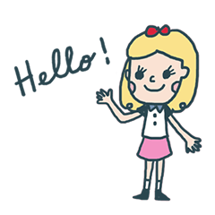 [LINEスタンプ] Miss. Sugar say hello to you ！！