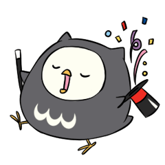 [LINEスタンプ] I am a cute owl [EN]