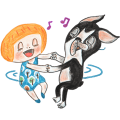 [LINEスタンプ] CHLOE＆BO