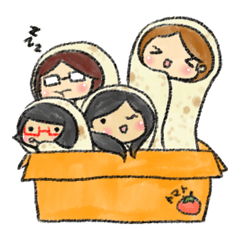 [LINEスタンプ] Happy Burrito Friends