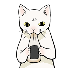 [LINEスタンプ] 猫又の「何食べたい？」スタンプ