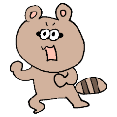 [LINEスタンプ] どんまいたぬき