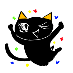 [LINEスタンプ] 黒猫の日常