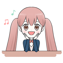 [LINEスタンプ] Twintail girl☆