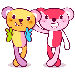 [LINEスタンプ] ColorfulBear