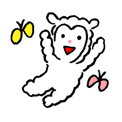 [LINEスタンプ] 手書きひつじ