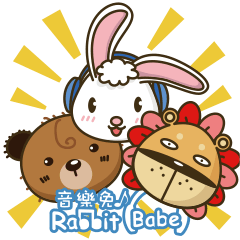 [LINEスタンプ] Music Rabbit