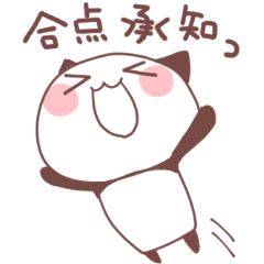 [LINEスタンプ] ぱんだねこのゆるかわメッセージスタンプ