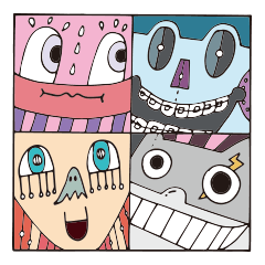 [LINEスタンプ] Creative Robot  R.I.C.E