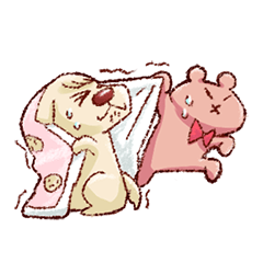 [LINEスタンプ] ひきこもり気味な日常(えすいぬ＆くまし)