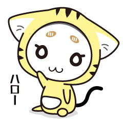 [LINEスタンプ] フード 猫 × うさぎ