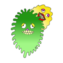 [LINEスタンプ] 不定形生物 清水さん（仮）恋人編