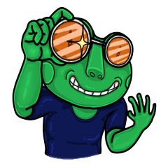 [LINEスタンプ] THE FROGGY MAN