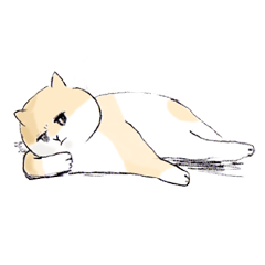 [LINEスタンプ] ねこぬこシュル？