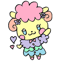 [LINEスタンプ] もこもちゃん