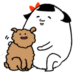 [LINEスタンプ] ヒトさんと愛犬パペ