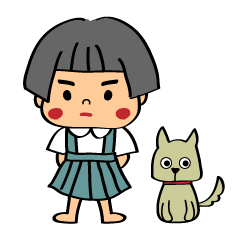 [LINEスタンプ] となりのアカネちゃん