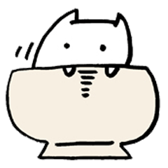 [LINEスタンプ] お茶碗ひょっこり妖精