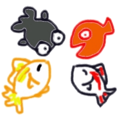 [LINEスタンプ] ほのぼの金魚