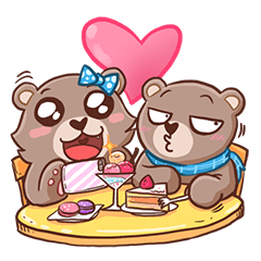 [LINEスタンプ] Brownie ＆ Boyfriend