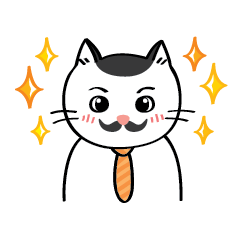 [LINEスタンプ] Mr. Popo Mustache Cat