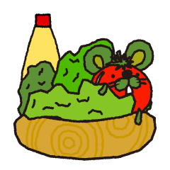 [LINEスタンプ] サラダ類ネズミ目