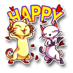 [LINEスタンプ] Happy Cats.