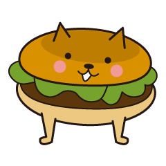 [LINEスタンプ] ねこバーガーさん