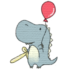 [LINEスタンプ] Pudding The Dinosaur