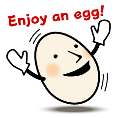 [LINEスタンプ] The egg of a message