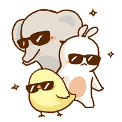 [LINEスタンプ] Herbivore Trio 2