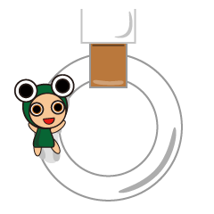 [LINEスタンプ] かえる壱号「ケロ」