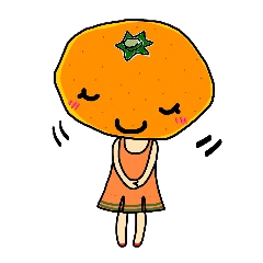 [LINEスタンプ] ミカンちゃーん