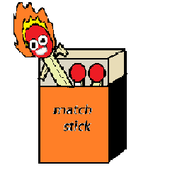 [LINEスタンプ] マッチ棒