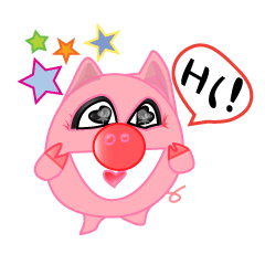 [LINEスタンプ] Pigzera V01 - the cyberemotive piggies