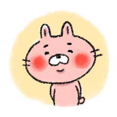 [LINEスタンプ] もちふわうさぎ