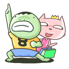 [LINEスタンプ] Mr.8 ＆ Miss.P 2