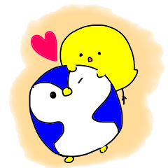 [LINEスタンプ] ペンペンとピヨピヨ