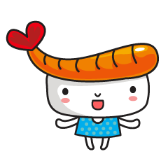 [LINEスタンプ] Little Sushi-Chan Daily Life