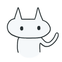 [LINEスタンプ] 無表情キャット