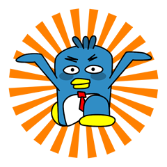 [LINEスタンプ] Penguin works