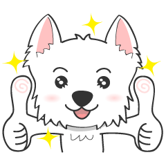 [LINEスタンプ] I LOVE West Highland White Terrier.