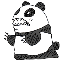 [LINEスタンプ] パンダ怪獣