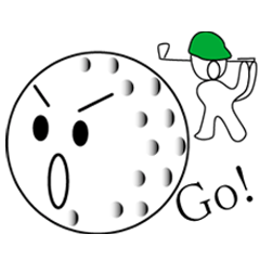 [LINEスタンプ] トーキングゴルフボール
