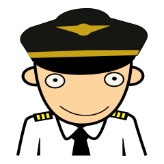 [LINEスタンプ] Cute Pilot Cartoons