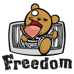 [LINEスタンプ] Benny in jail